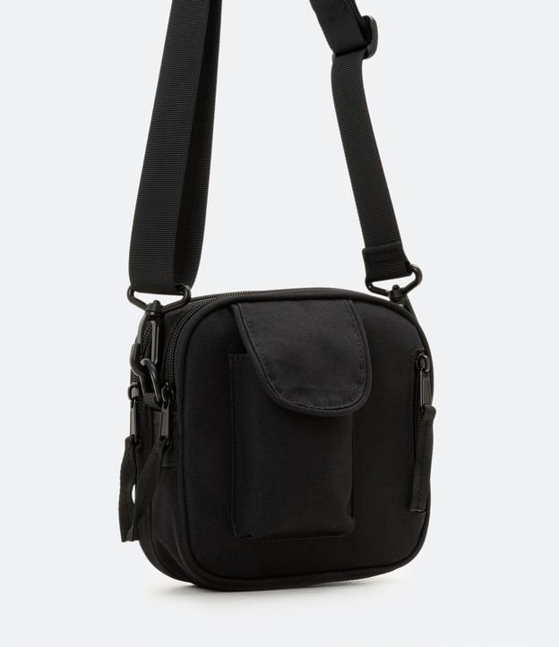 Bolsa Crossbody com Alça Transversal e Bolso Frontal