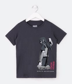 Camiseta Infantil Estampa Itachi Naruto - Tam 5 a 14 Anos