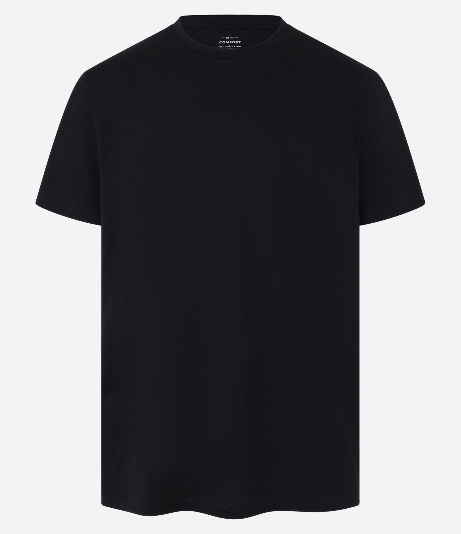 Camiseta Comfort Perfomance em Algodão Pima Preto 5