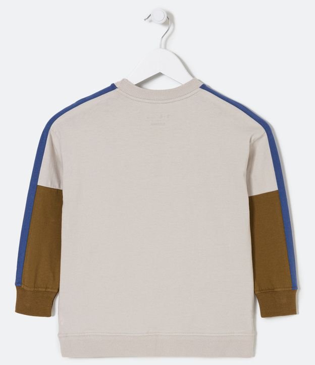 Remera Infantil con Recortes en las Mangas - Talle 5 a 14 años Beige 2