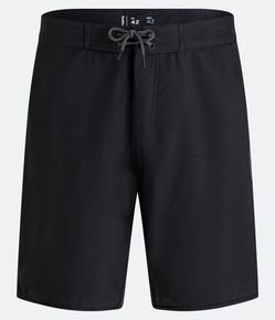 Bermuda Boardshort Básica com Cordão e Barra Arredondada