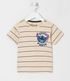 Imagem miniatura do produto Remera Infantil Rayada Estampado Stitch - Talle 1 a 5 años Beige 1