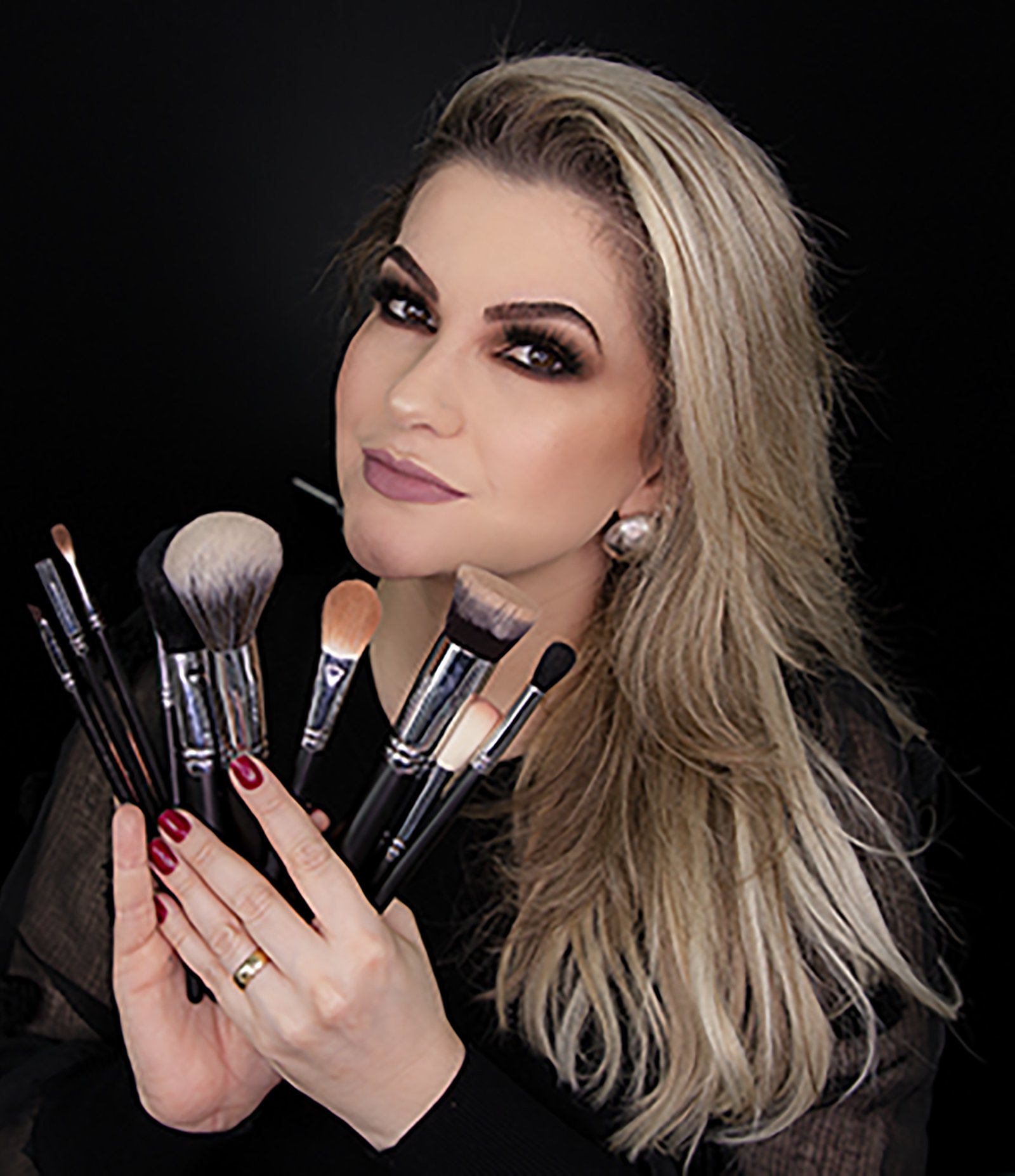 Pincel de Maquiagem AS Alice Salazar Preto 4