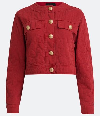 Jaqueta em Sarja com Matelasse de Corações e Botões Diferenciados é boa?