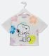 Imagem miniatura do produto Blusa Cropped Infantil Estampado Snoopy - Talle 5 a 14 años Blanco 1