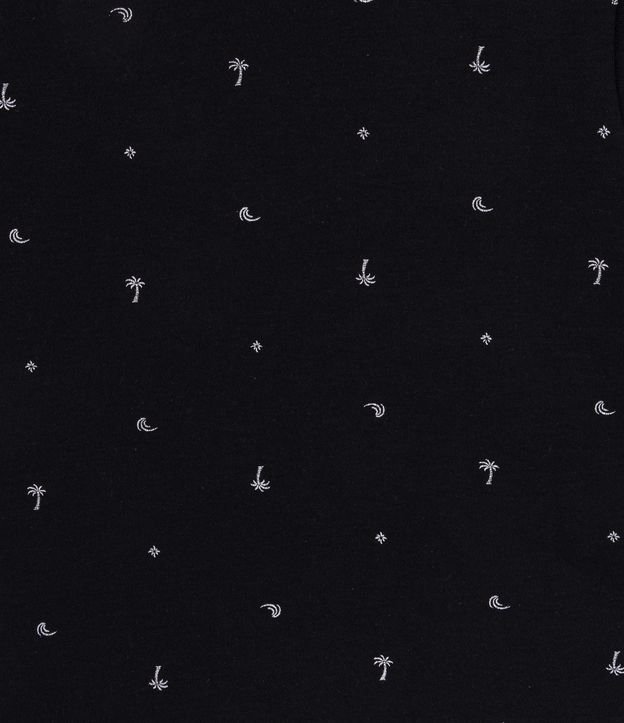 Remera Infantil Estampado Mini Cocoteros - Talle 1 a 5 años Negro 3