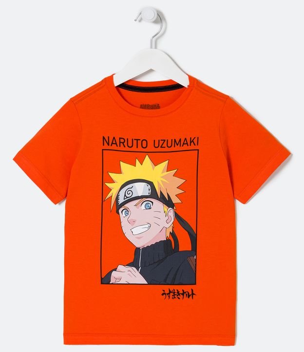 Blusa Feminina Estampa Frontal Manga Curta Naruto