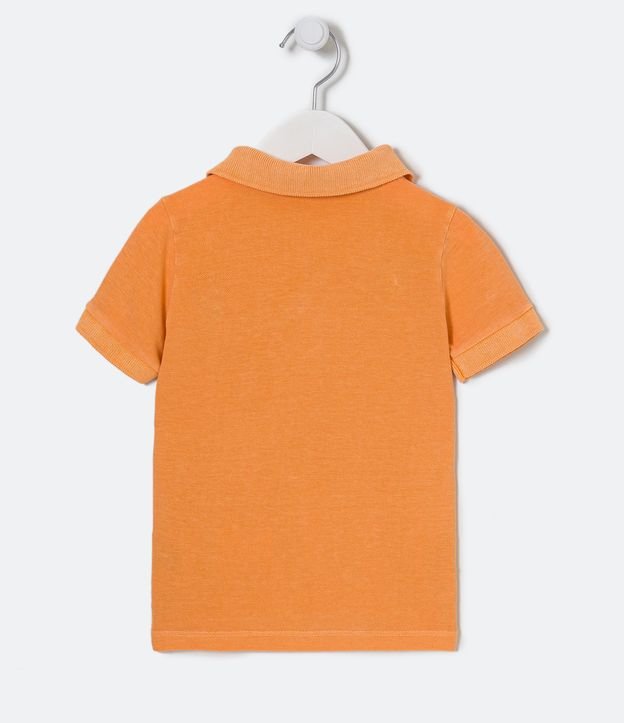 Camisa Polo Infantil con Bordado de Cocotero - Talle 1 a 5 años Naranja 2