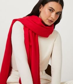 Cachecol Básico com Mini Franjas