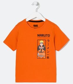 Remera Infantil con Estampado Naruto y Manga Corta - Talle 5 a 14 años