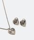 Imagem miniatura do produto Conjunto Caravana y Collar en Metal con Colgante de Corazón Plata 1