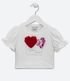 Imagem miniatura do produto Blusa Infantil con Corazón en Organza y Lentejuela - Talle 1 a 5 años Blanco 1