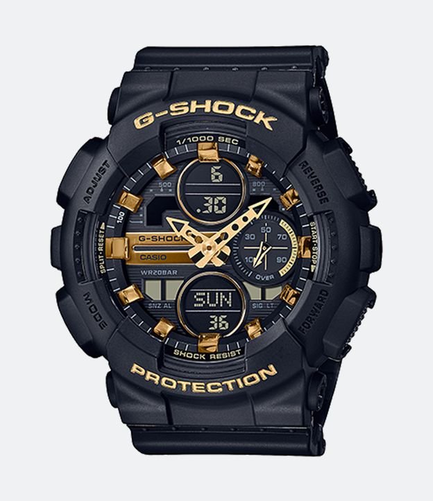 Relógio Casio G SHOCK Unissex Anadigi Com Pulseira E Caixa Em Resina GMA-S140M-4ADR