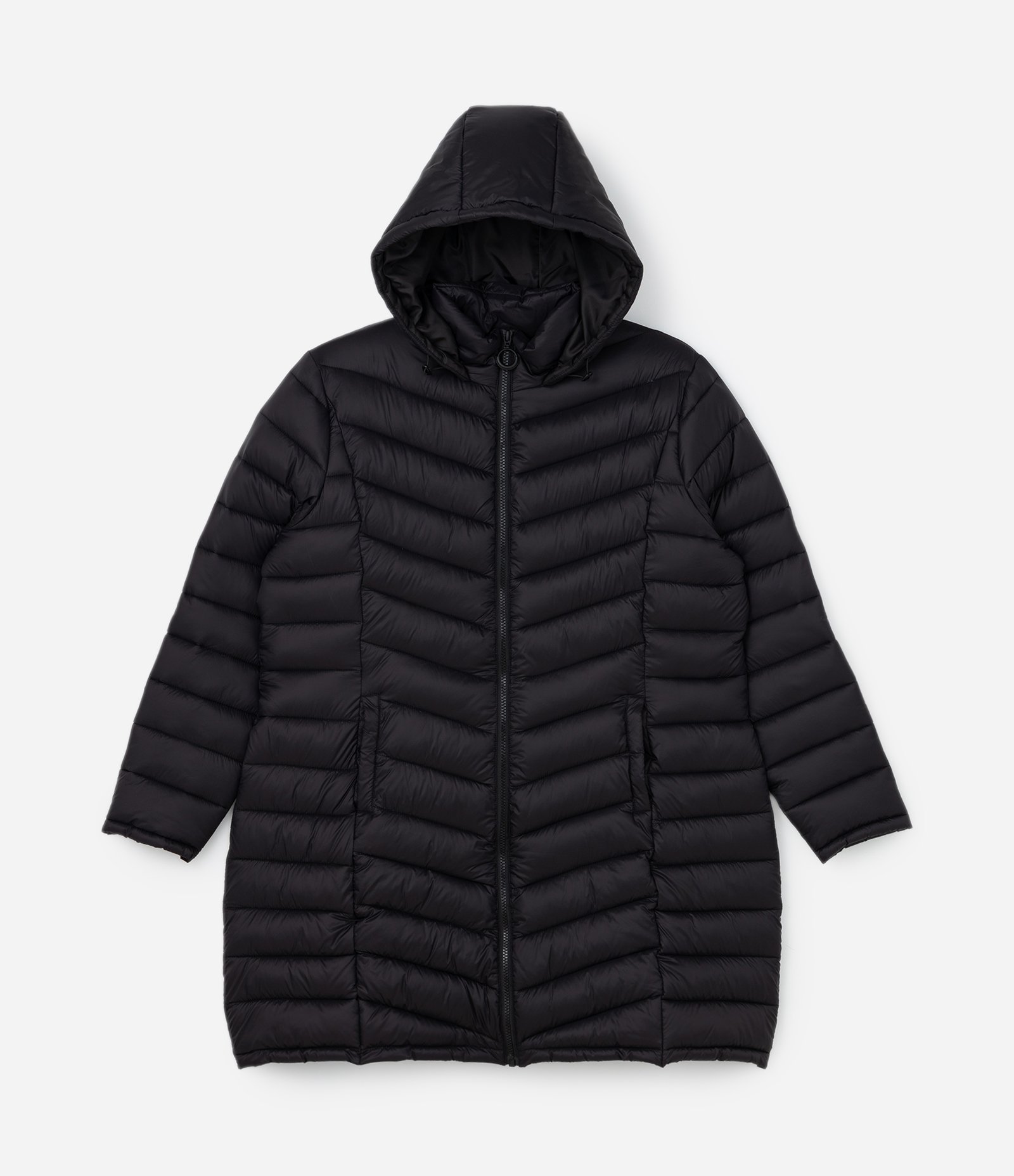 Jaqueta Puffer em Poliamida com Capuz Curve & Plus Size Preto 6