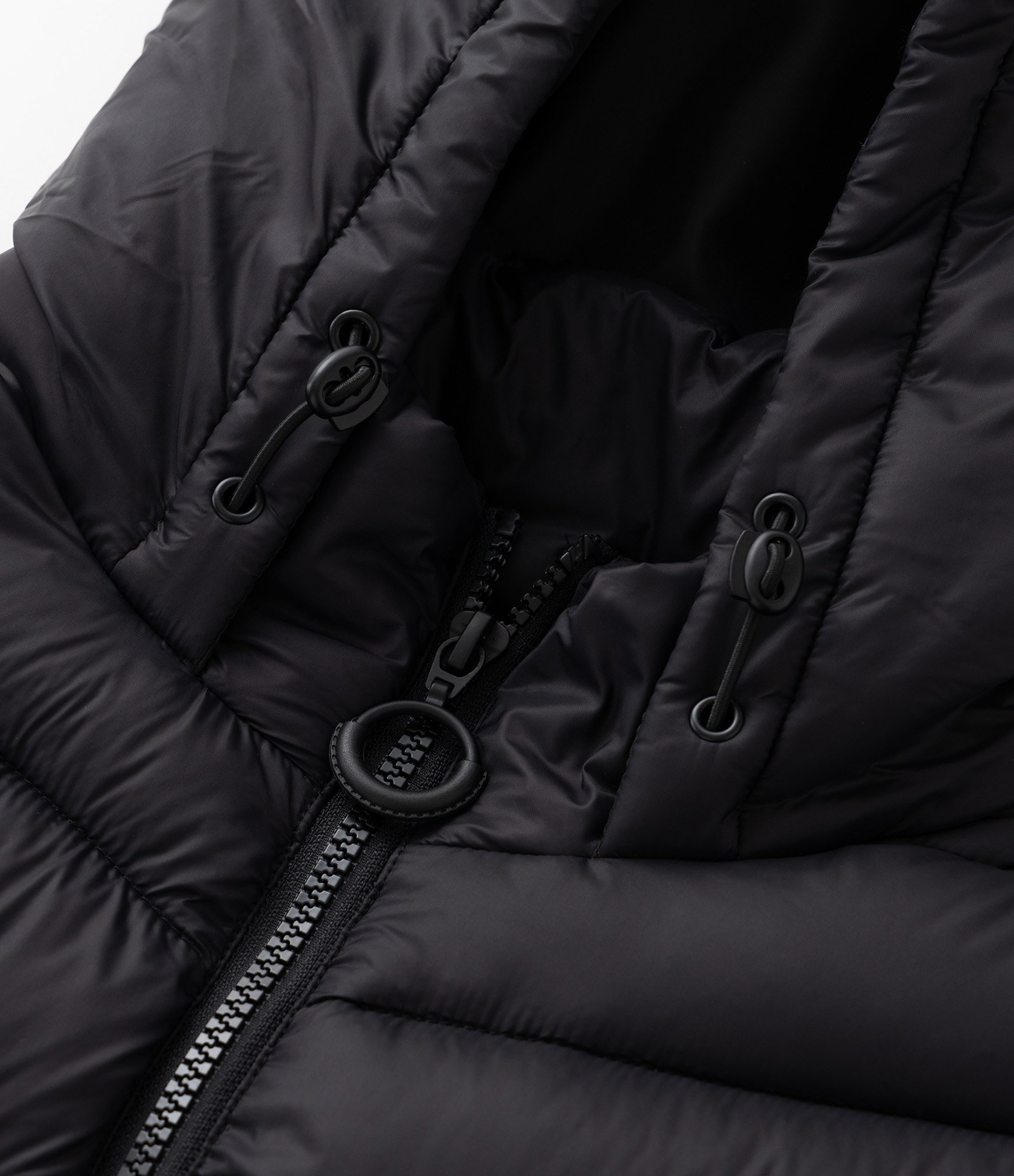 Jaqueta Puffer em Poliamida com Capuz Curve & Plus Size Preto 8