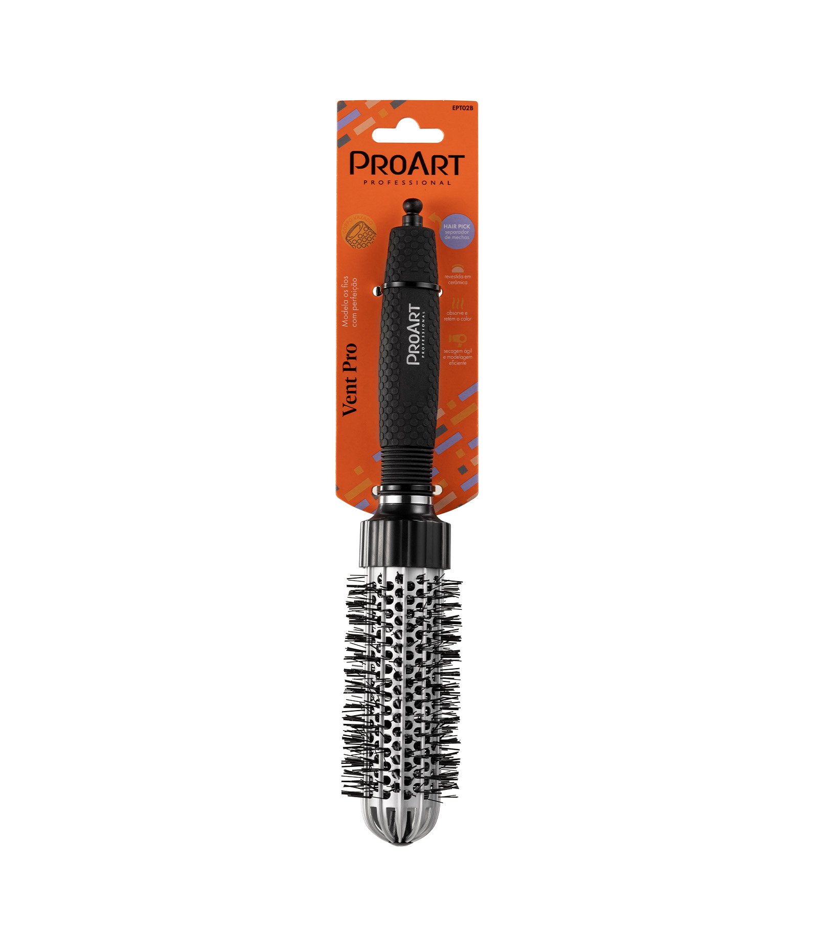 Escova de Cabelo Profissional Térmica Vent Pro 33 ProArt U 3