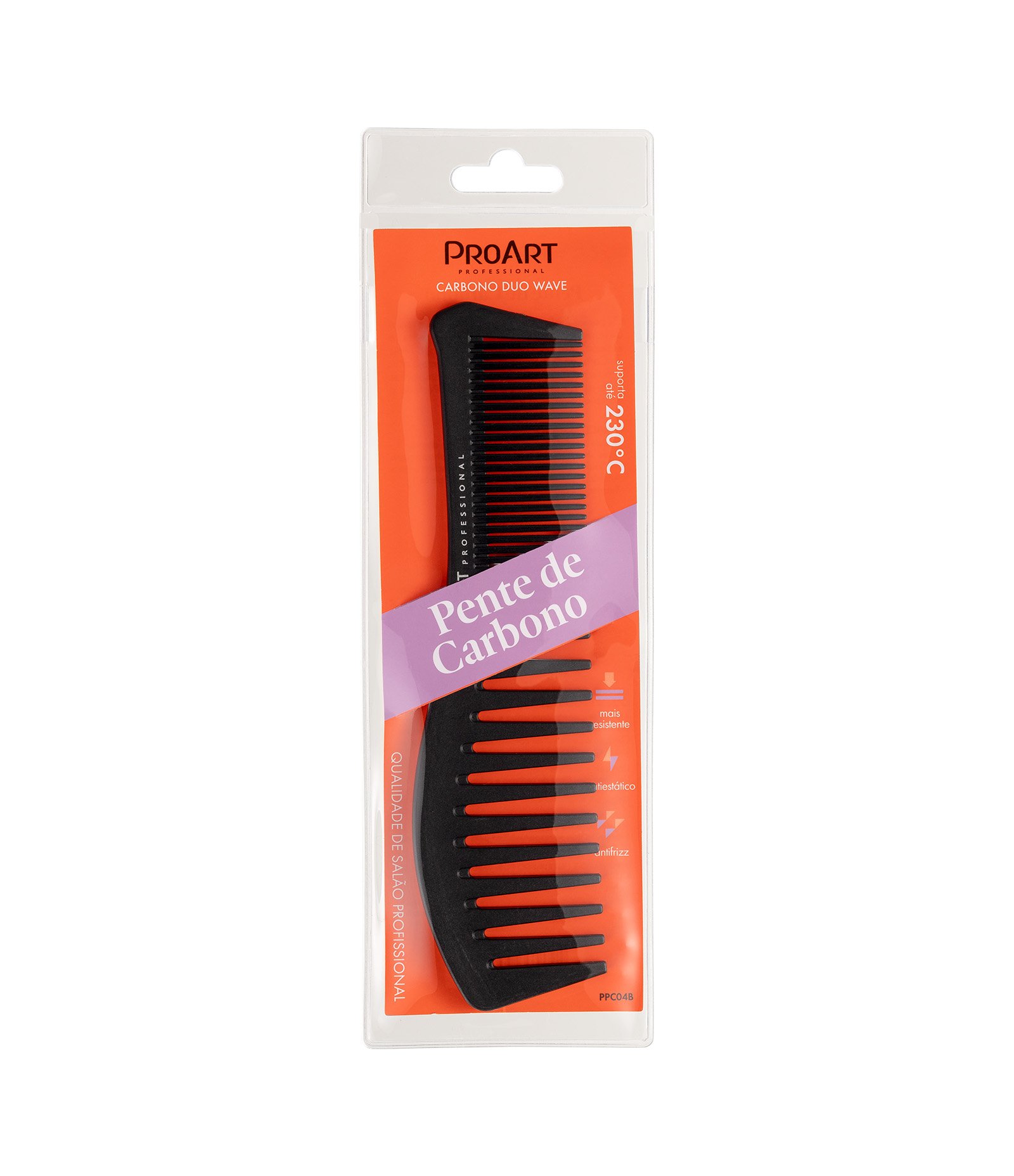 Pente de Cabelo de Carbono Duo Wave ProArt U 2