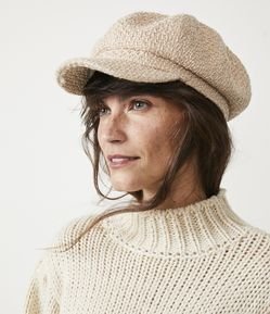 Cap Tweed com Aba Curva