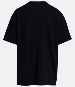 Camiseta Oversized Básica em Algodão com Manga Curta