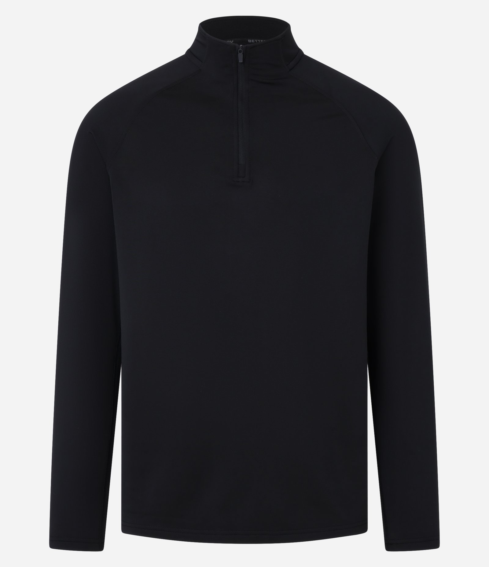 Camiseta Térmica Esportiva com Zíper na Gola e Recortes Preto 6