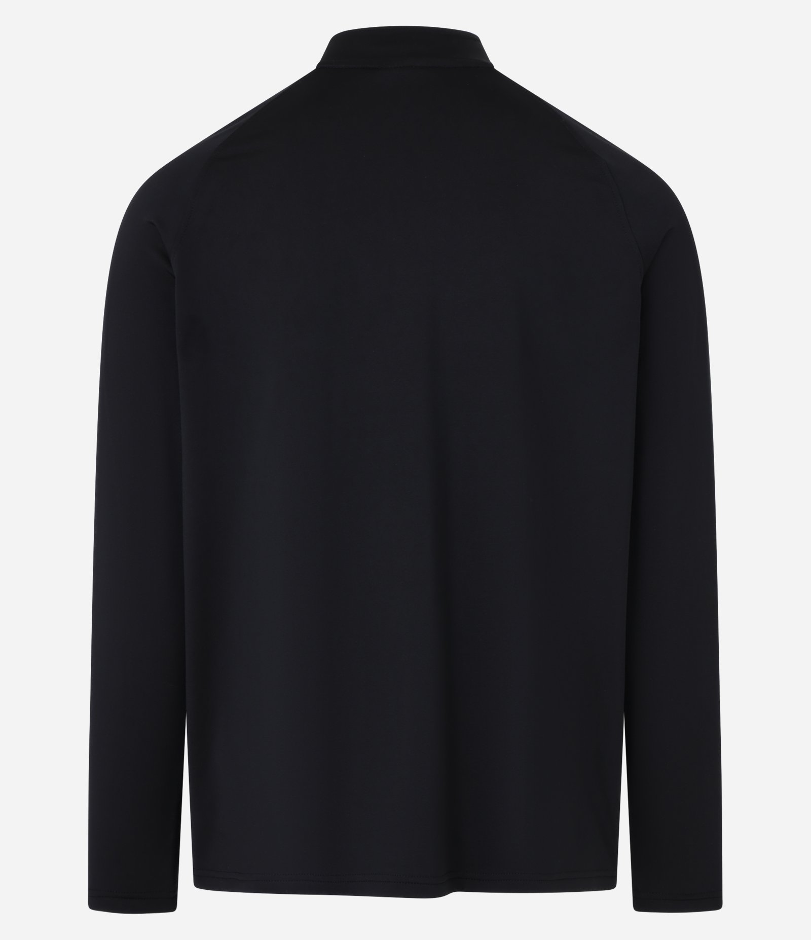 Camiseta Térmica Esportiva com Zíper na Gola e Recortes Preto 7