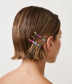 Kit 03 Grampos de Cabelo com Strass Variados