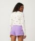 Imagem miniatura do produto Cardigan Cropped en Poliamida con Estampado de Flores Beige 4