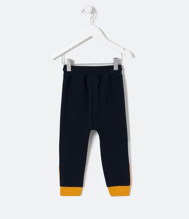 Pantalón Infantil con Recortes y Cordón en la Cintura - Talle 1 a 5 años Negro 2