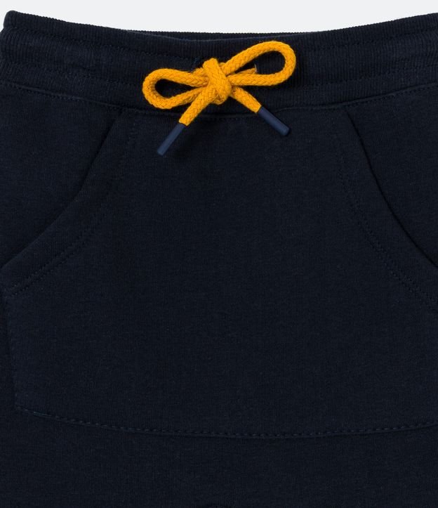 Pantalón Infantil con Recortes y Cordón en la Cintura - Talle 1 a 5 años Negro 3