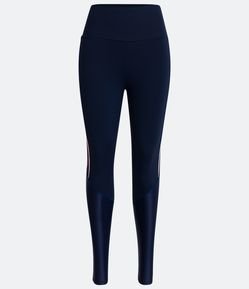 Calça Legging Esportiva em Poliamida com Recortes
