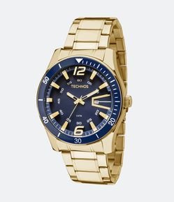 Relógio Technos Analógico com Pulseira e Caixa em Aço 2115LAJS 4A