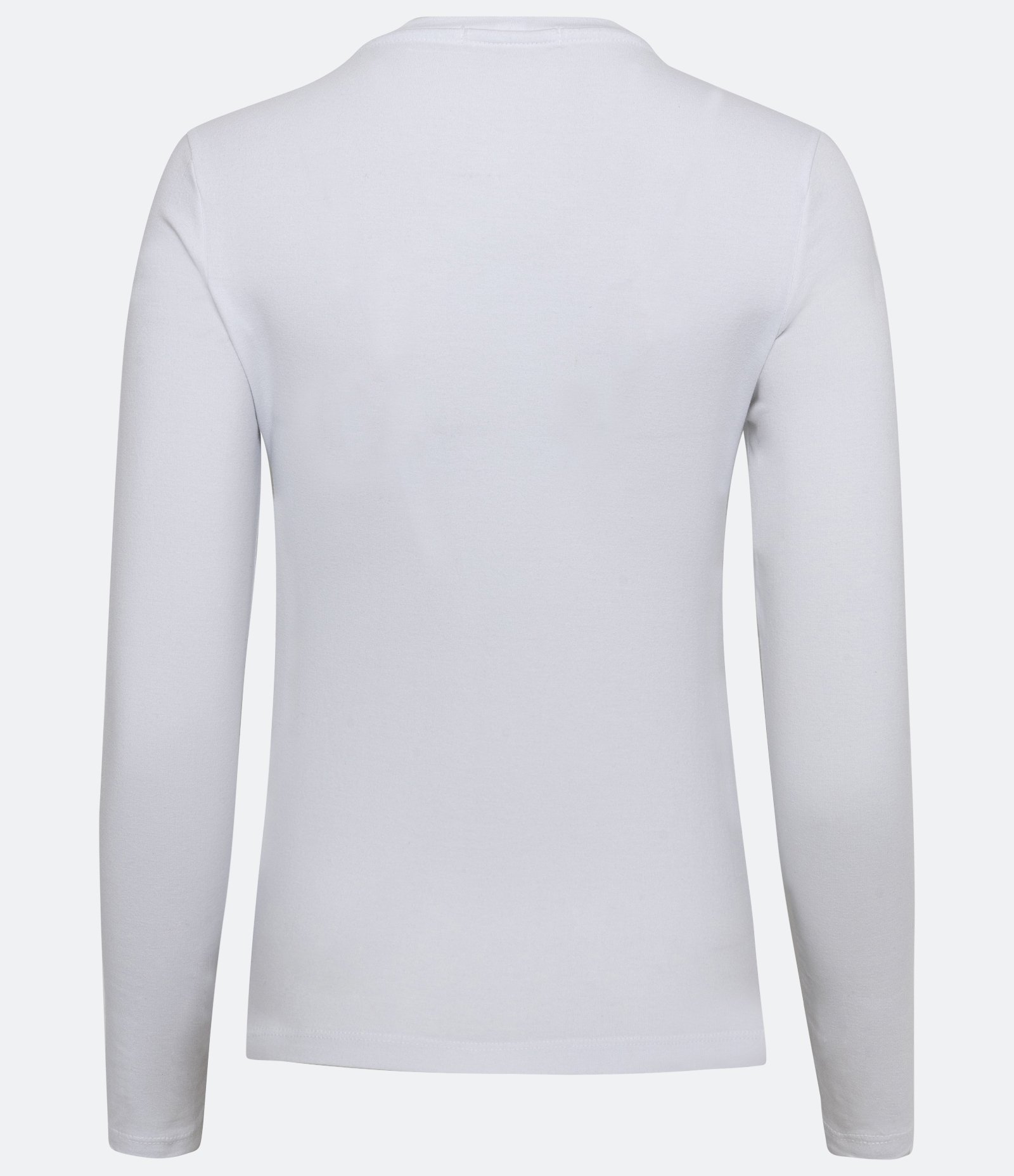 Blusa Básica em Algodão com Gola Redonda Branco 6