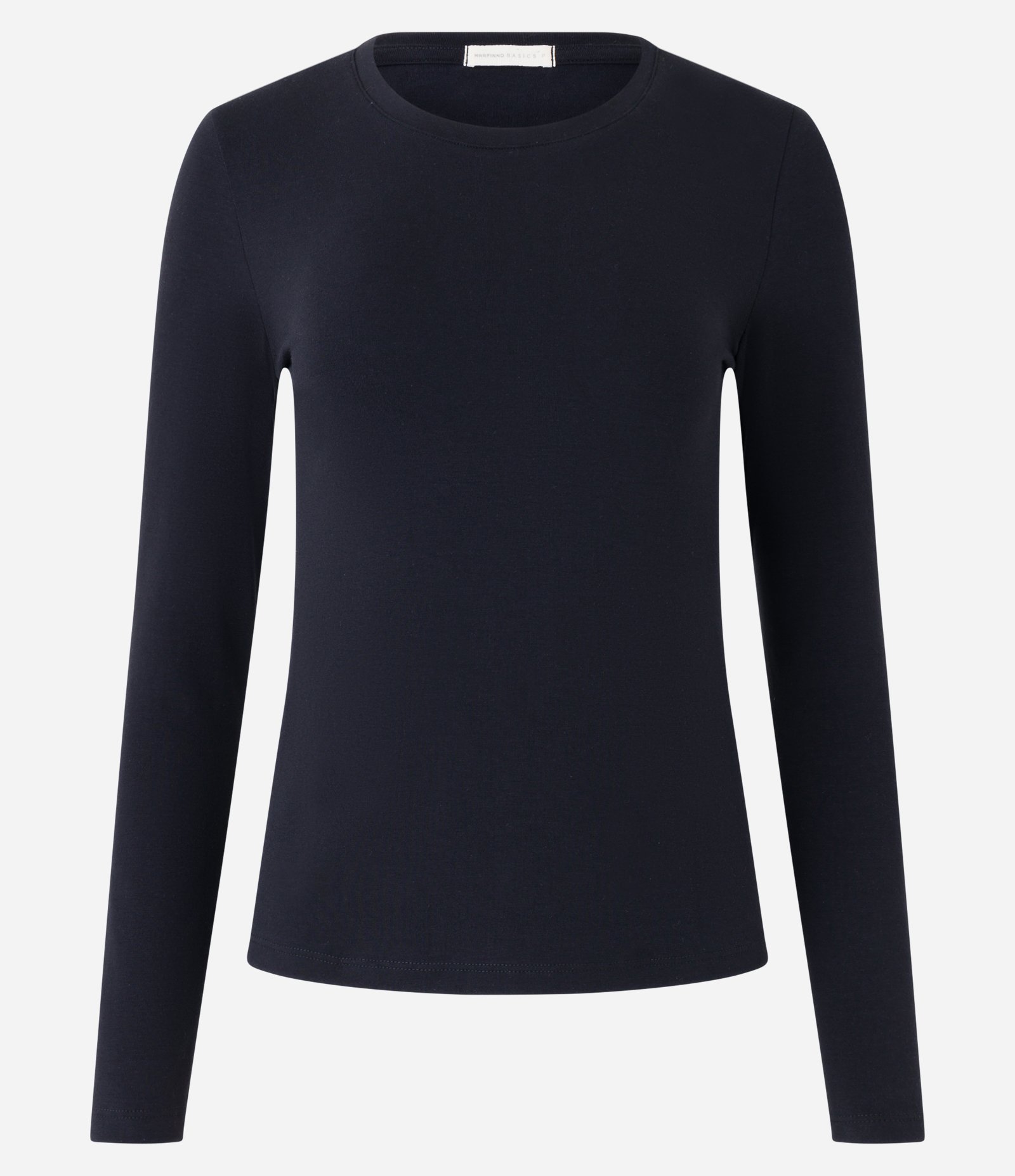 Blusa Básica em Algodão com Gola Redonda Preto 5