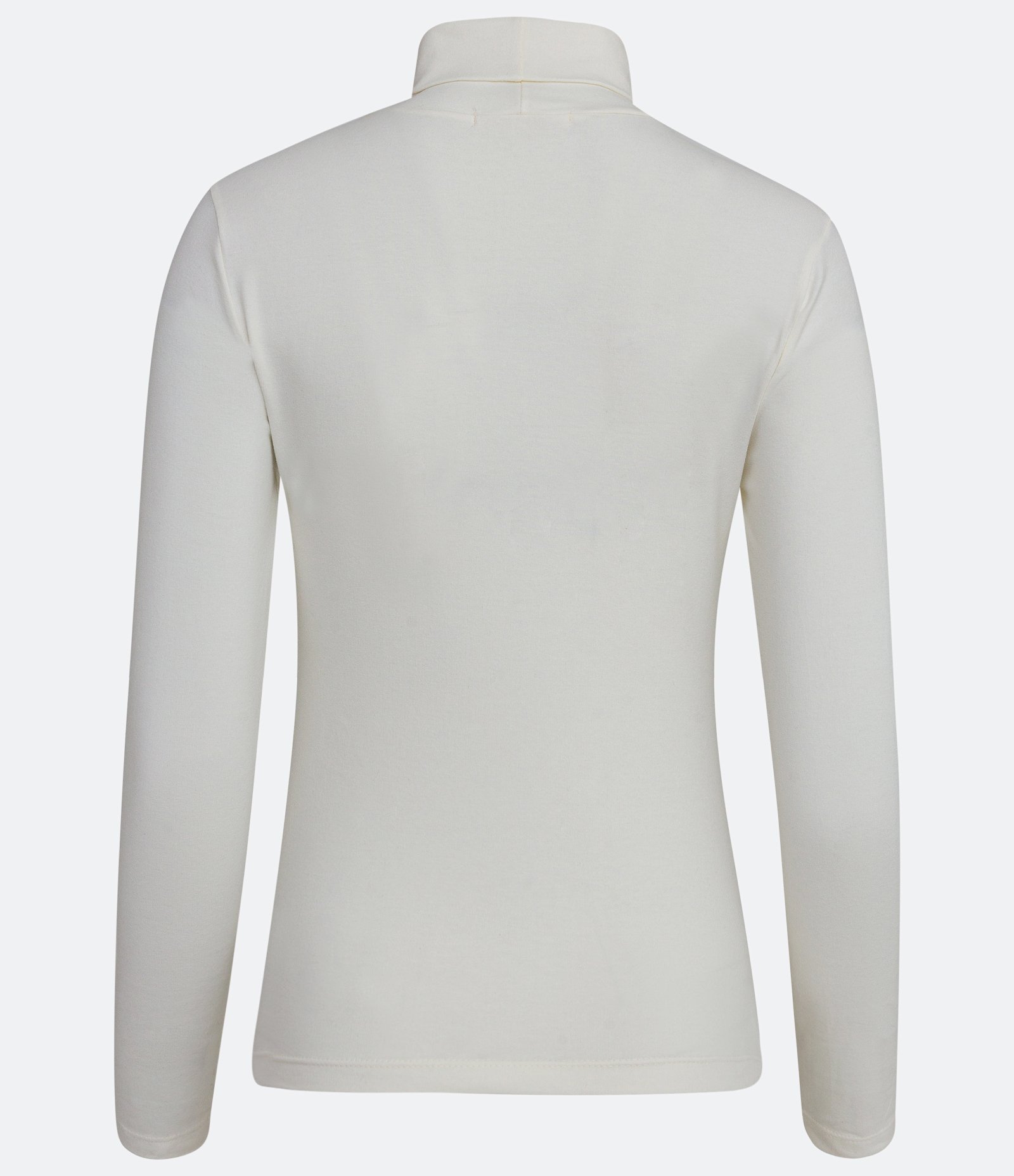 Blusa em Meia Malha com Gola Alta Branco 7
