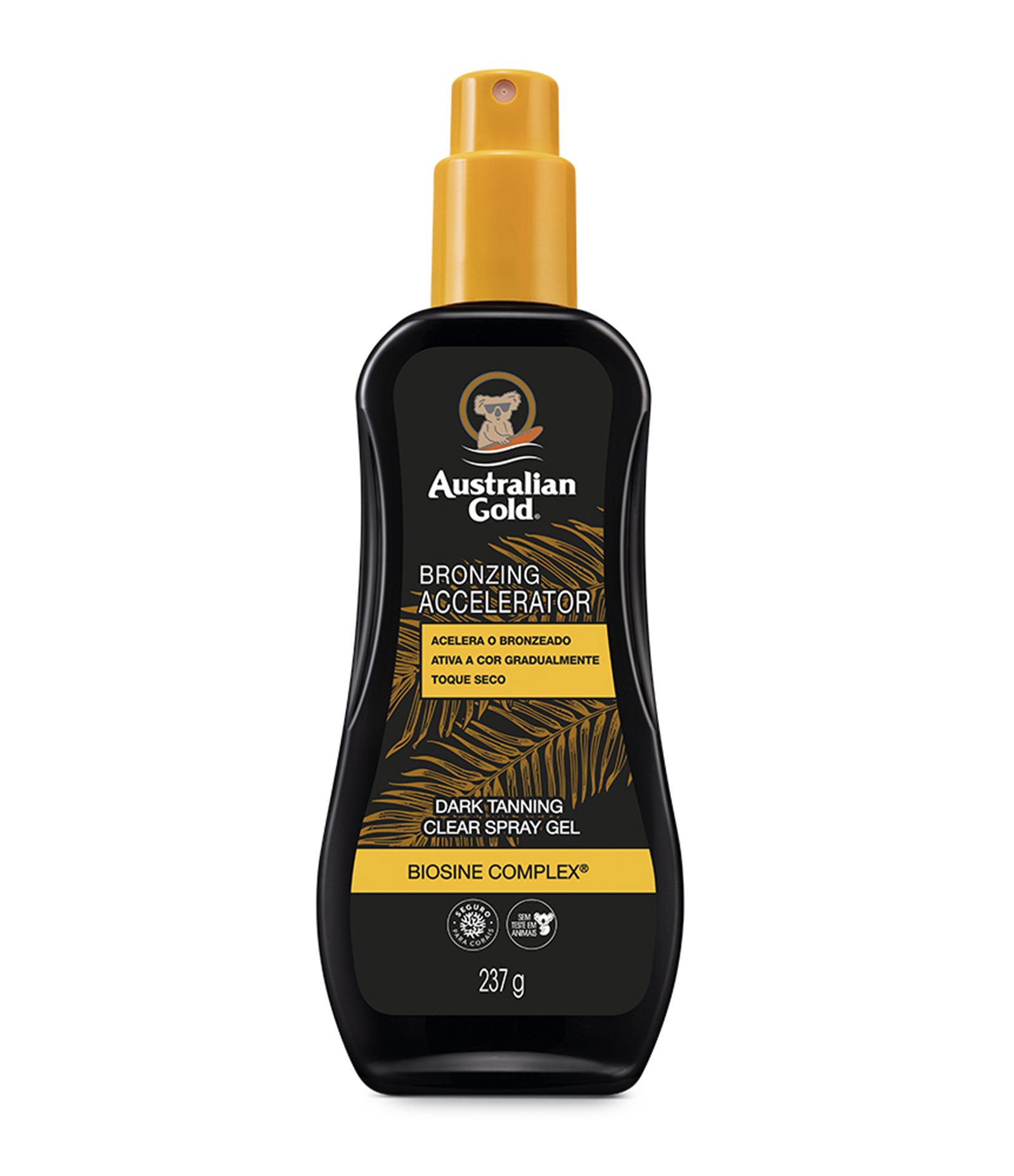 Acelerador de Bronzeado Corporal Gel Clear Spray Australian Gold 237G 1