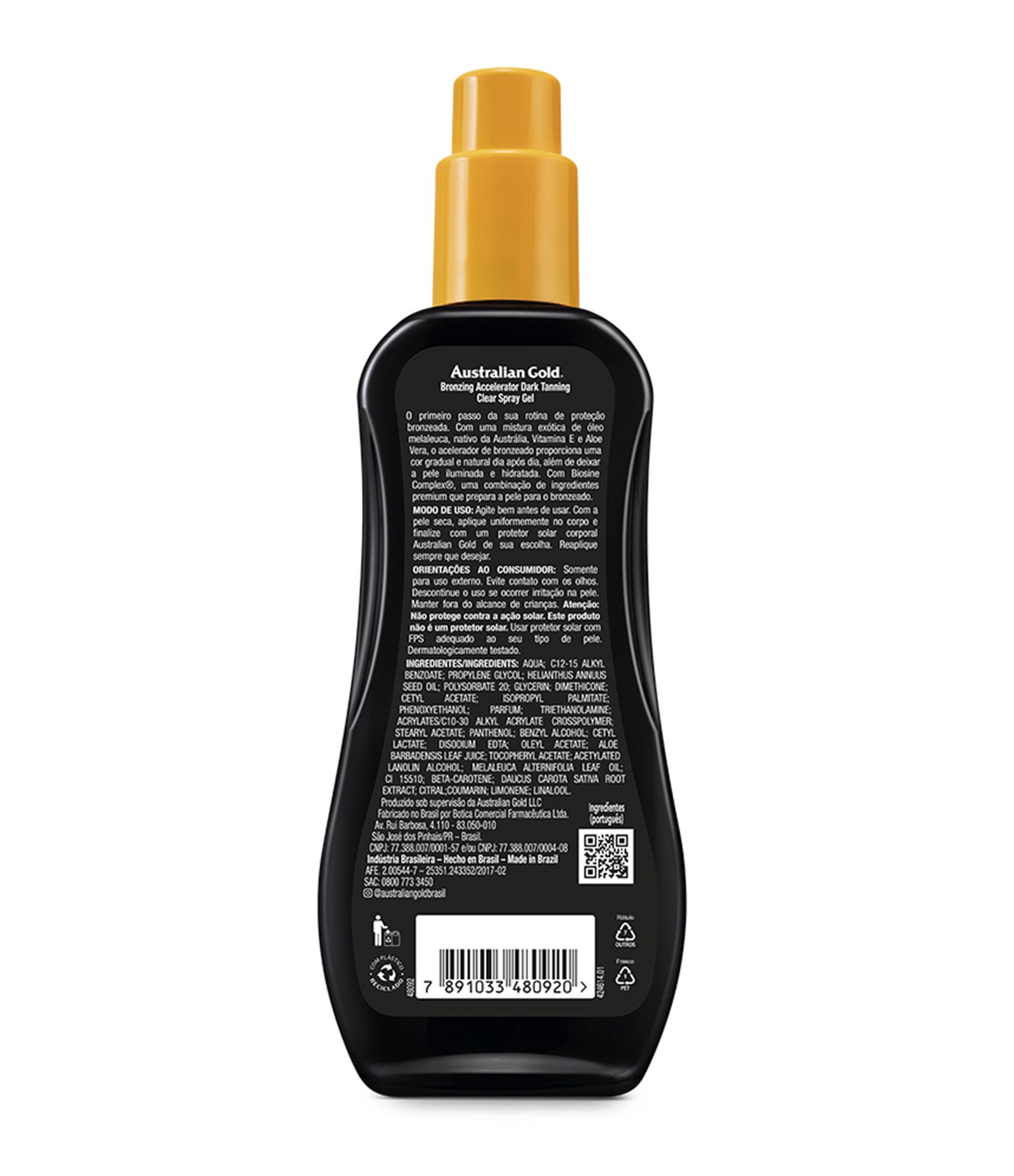 Acelerador de Bronzeado Corporal Gel Clear Spray Australian Gold 237G 3