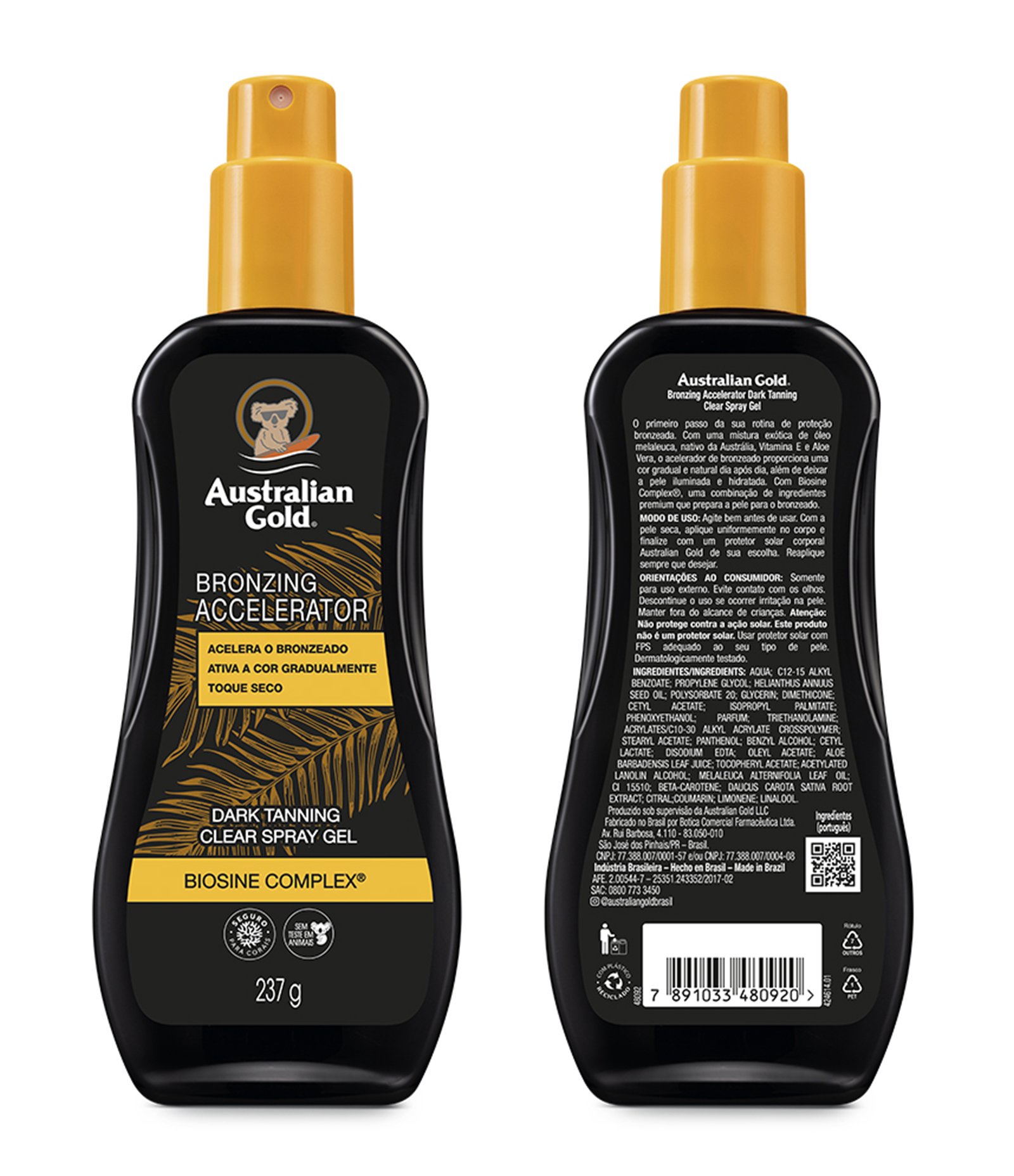 Acelerador de Bronzeado Corporal Gel Clear Spray Australian Gold 237G 4
