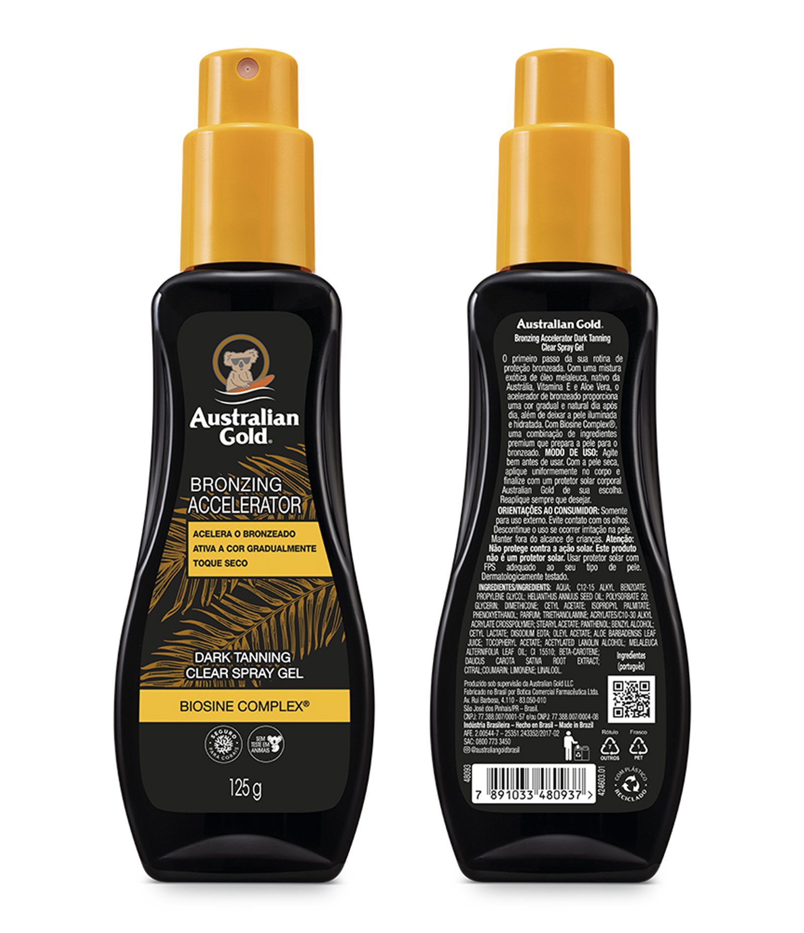 Acelerador de Bronzeado Corporal Gel Clear Spray Australian Gold 125G 3