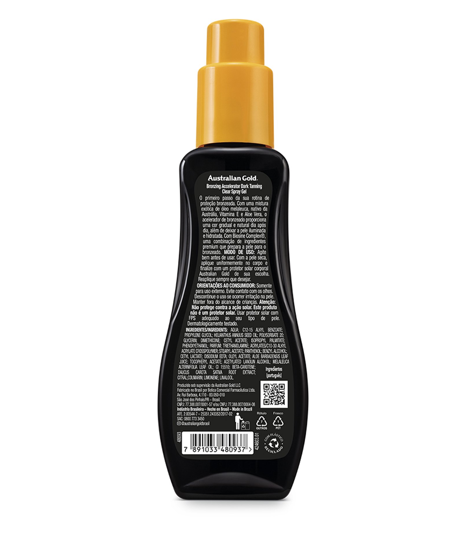 Acelerador de Bronzeado Corporal Gel Clear Spray Australian Gold 125G 4