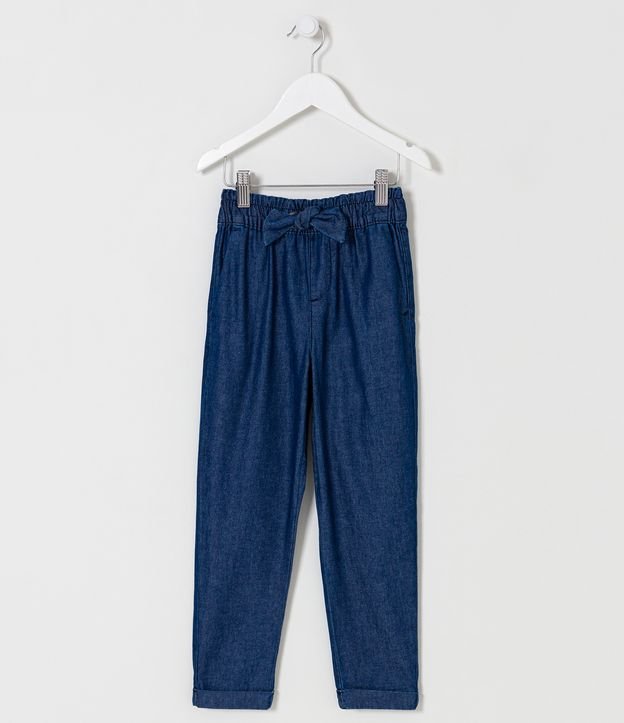 Calça Clochard Infantil com Cós Elástico e Cordão - 5 a 14 Anos