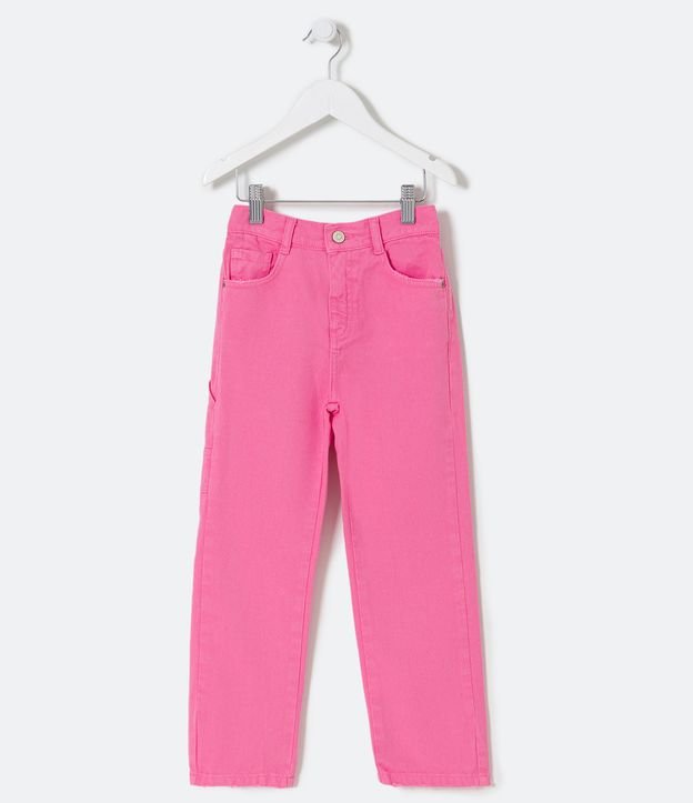 Calça Infantil com Cós Elástico e Bolsos - 5 a 14 Anos