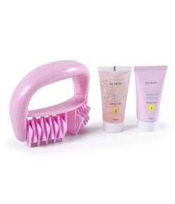 Kit Body Care Relax com Massageador Sabonete Líquido Esfoliante Corporal e Hidratante Alchemia