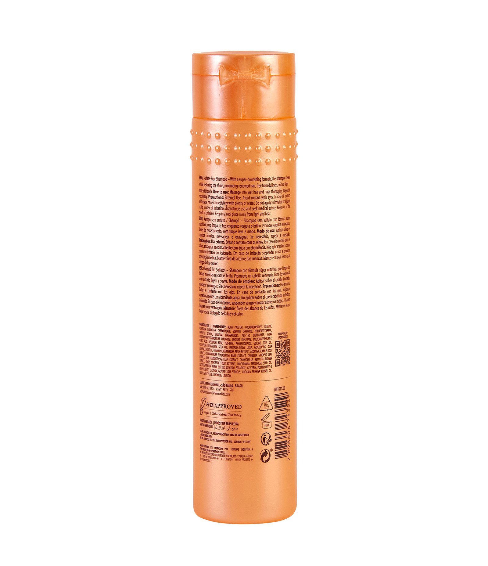 Shampoo Sem Sulfato Nutri Glow Cadiveu 250ml 3