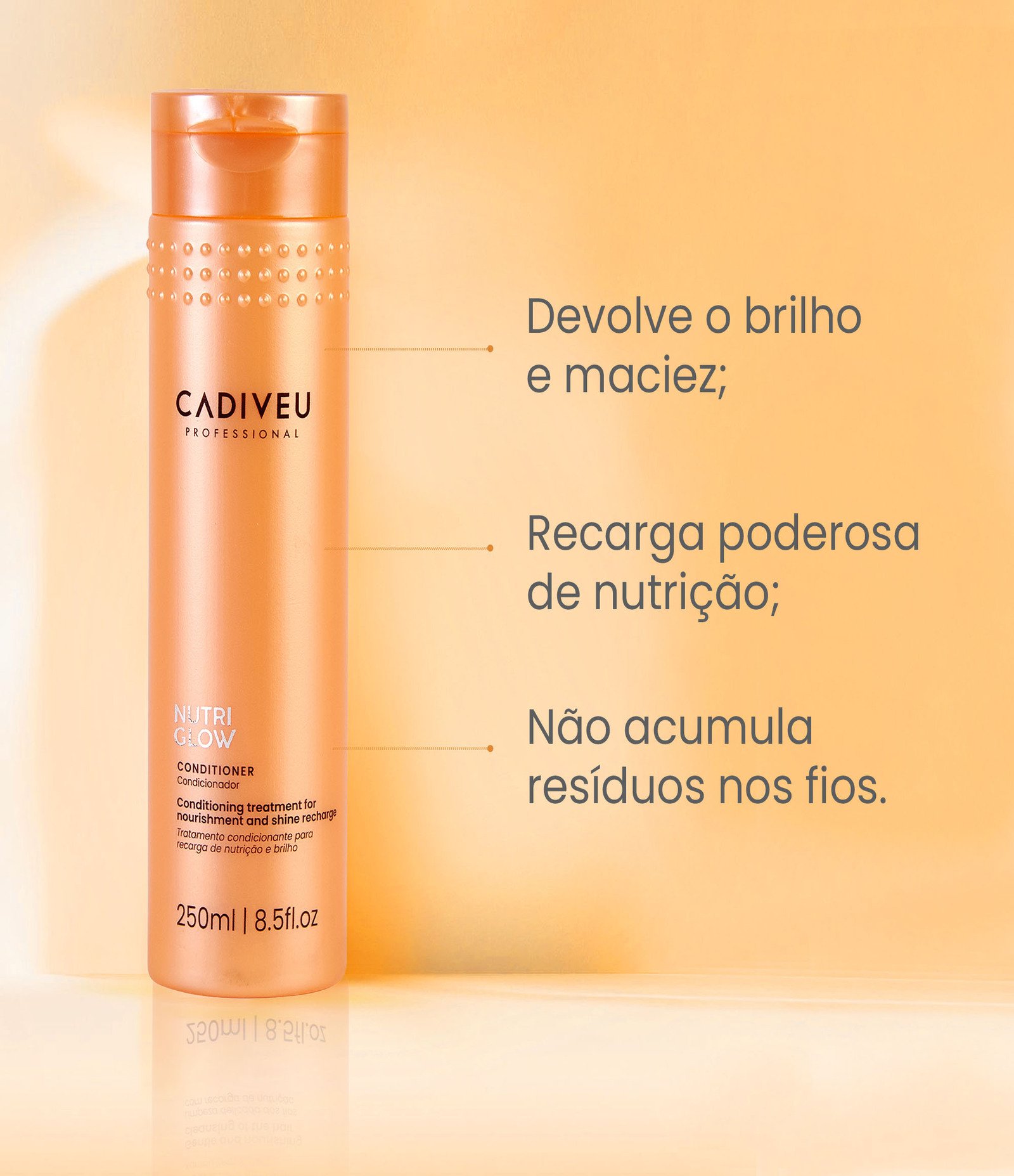 Concionador Nutri Glow Cadiveu 250ml 2