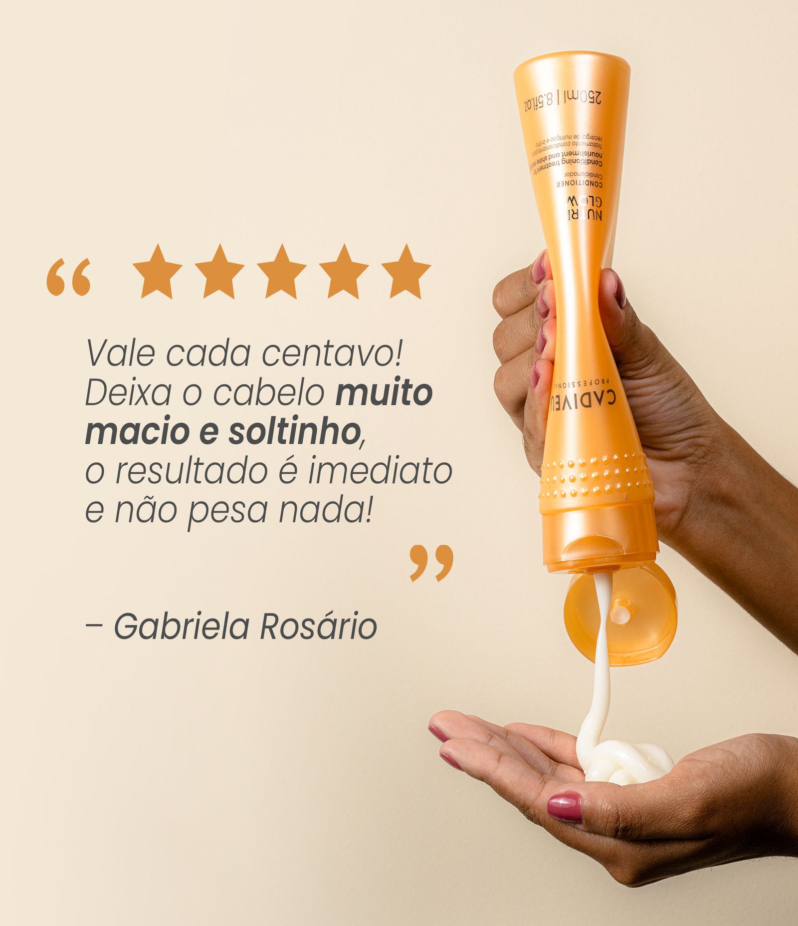 Concionador Nutri Glow Cadiveu 250ml 3