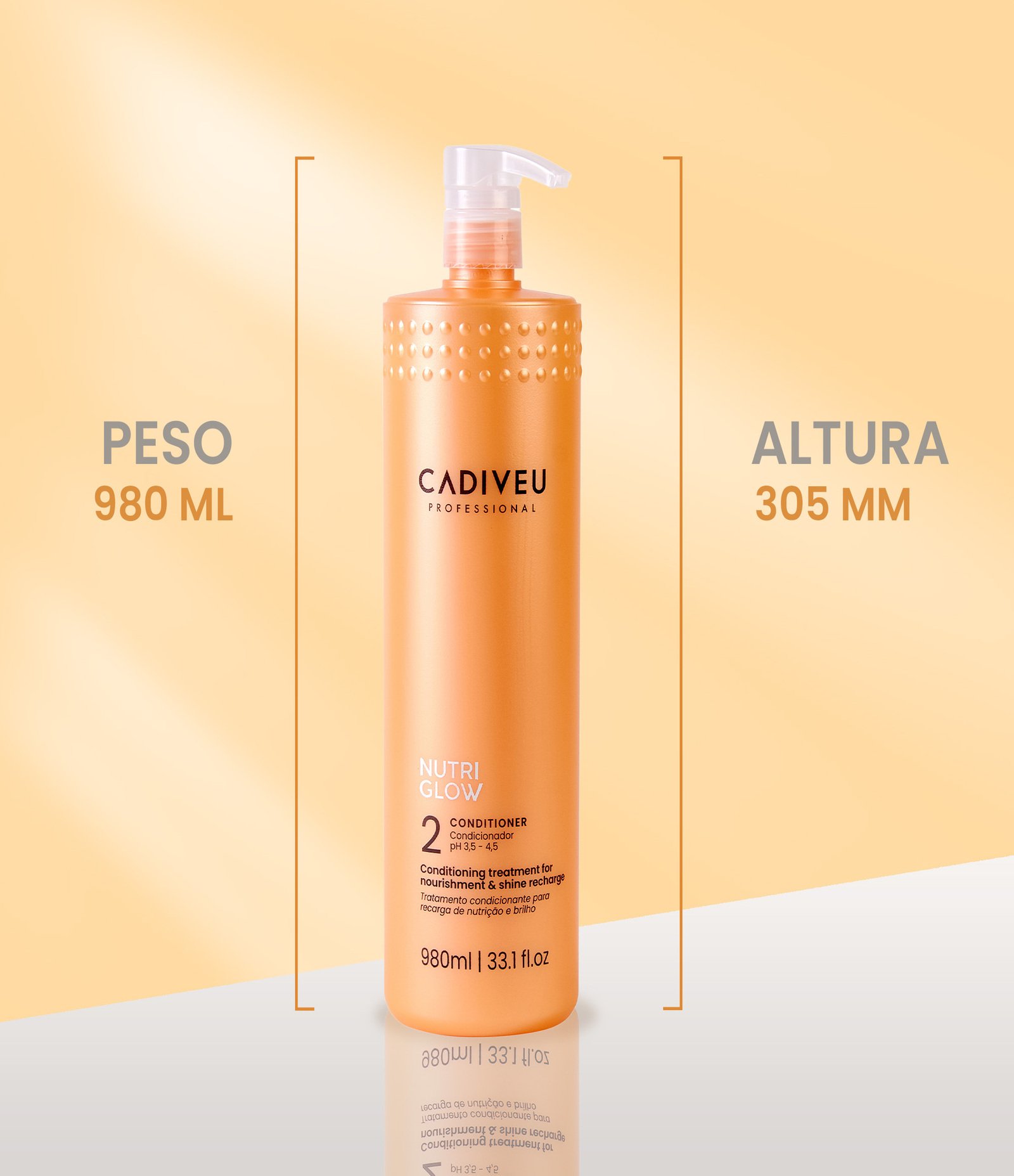 Condicionador Nutri Glow Cadiveu 980ml 3