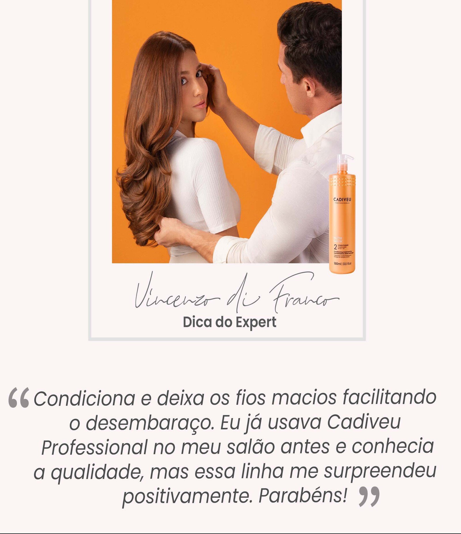 Condicionador Nutri Glow Cadiveu 980ml 5