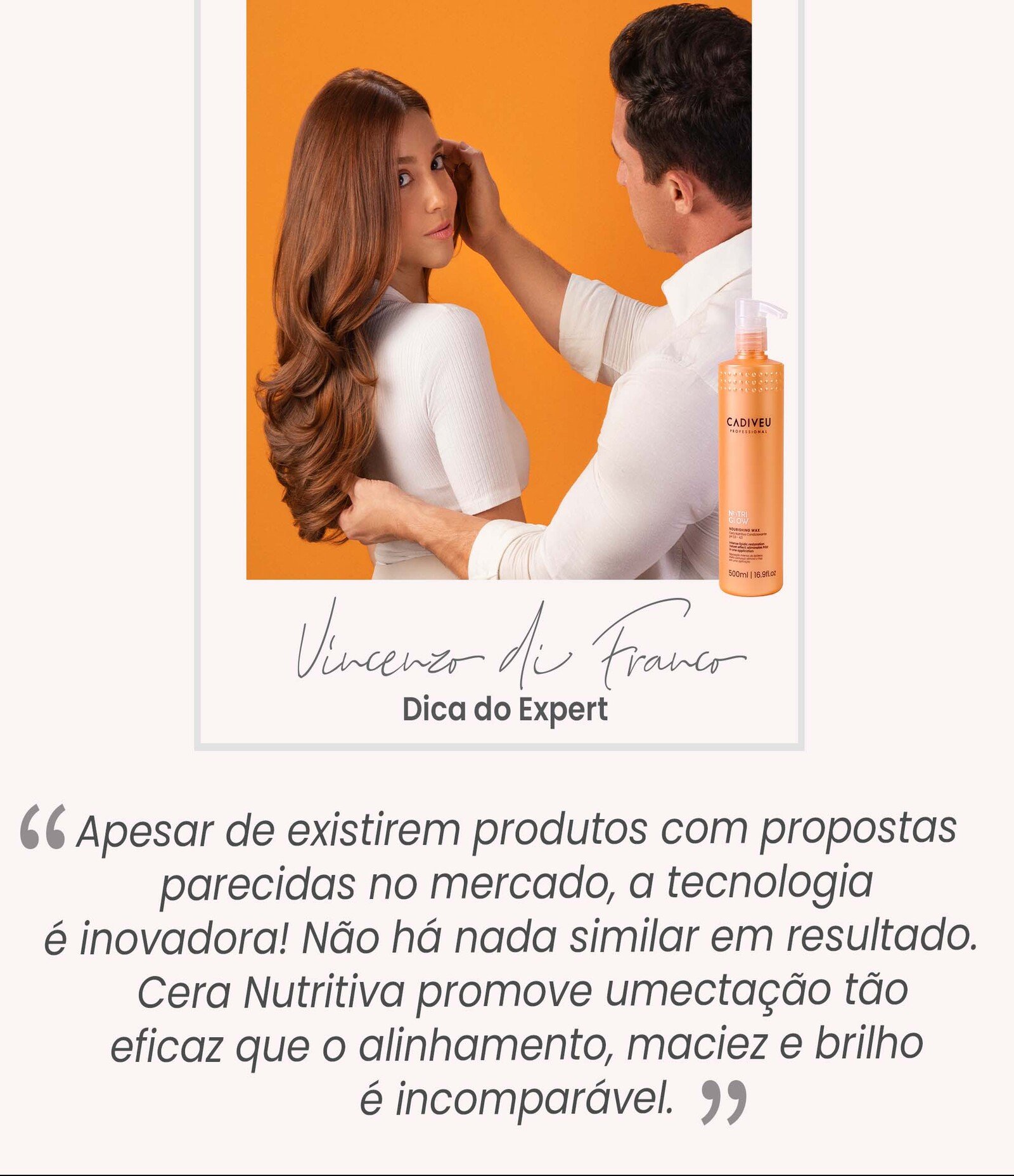 Cera Capilar Nutritiva Nutri Glow Cadiveu 500ml 3