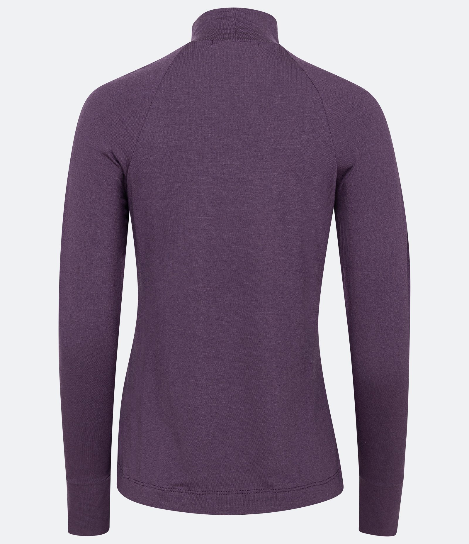 Blusa em Meia Malha com Gola Alta e Franzido no Ombro Roxo 6