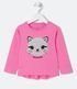 Imagem miniatura do produto Blusa Infantil con Estamapado de Gato - Talle 1 a 5 años Rosado 1